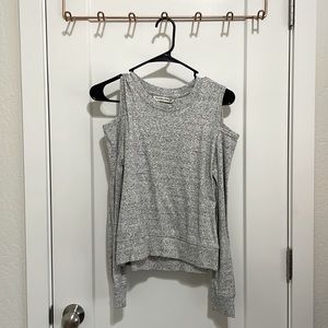 A&F heathered grey long sleeve